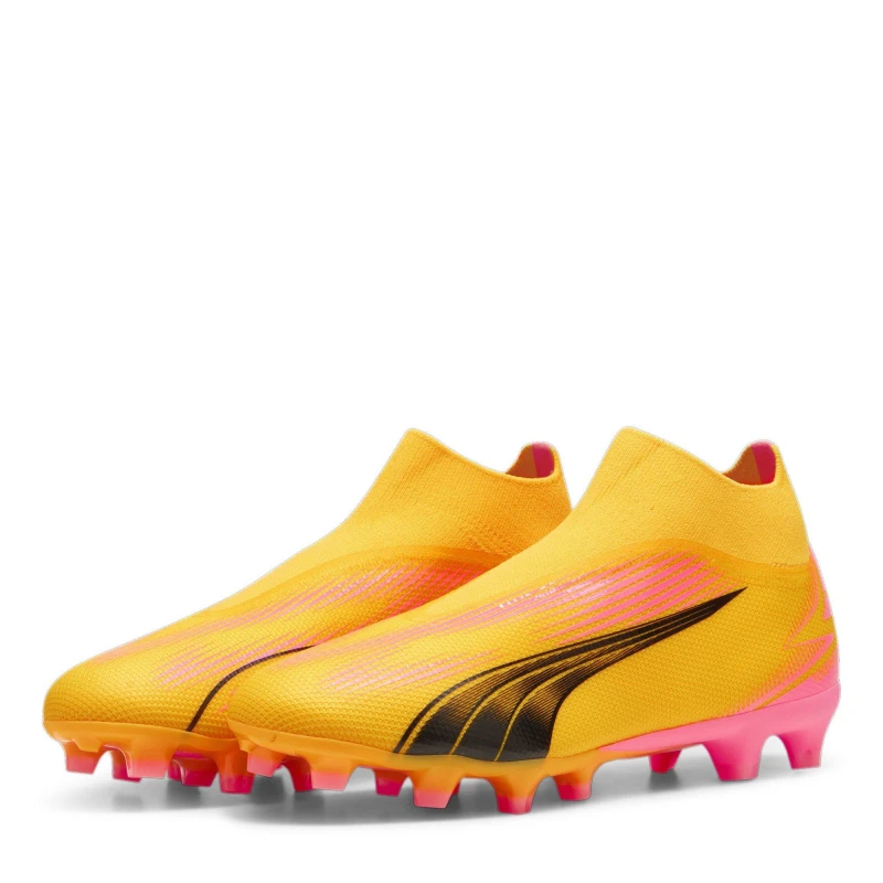 Image of Puma Ultra Match Laceless Firm Ground Football Boots - Orange Orange 8