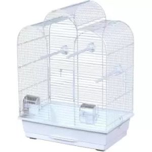 Image of Flamingo - Parakeet Cage Dara 45x28x61.5cm White White
