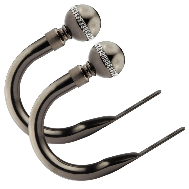 Image of Emma Barclay Bling Pair of Curtain Holdback Tiebacks Curtain Poles Hold Back Metallics 71301190000