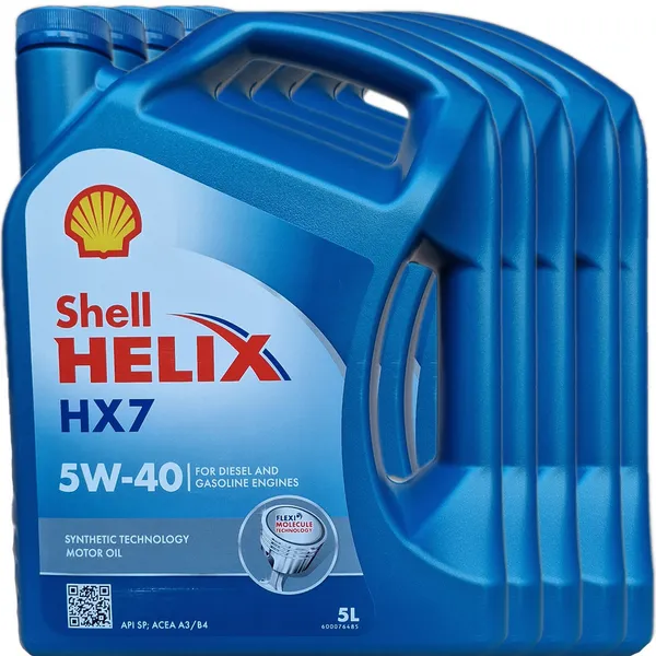 Image of Shell Helix HX7 5W-40 5l Engine oil 550070416 VOLKSWAGEN: Golf 7, Polo V Hatchback, Golf 5, AUDI: A3 Sportback, A6 C7 Saloon, A4 B8 Saloon Engine Oil