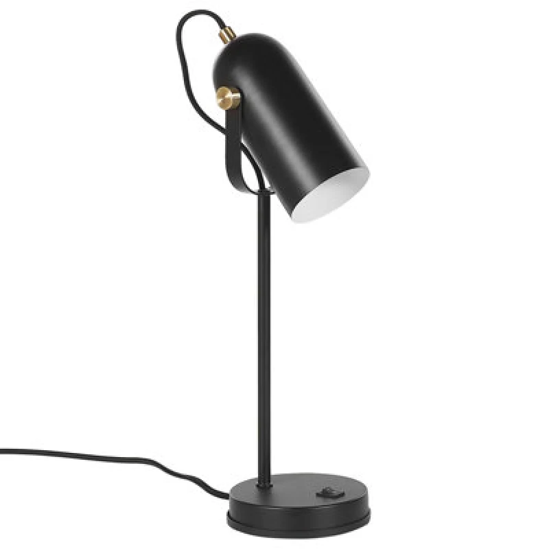 Image of Beliani Desk Lamp Tyria Adjustable Metal Black