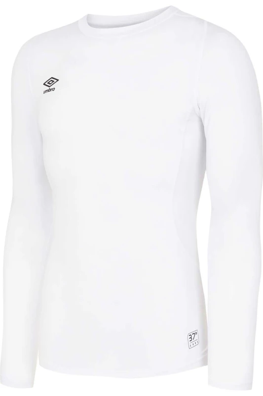 Image of Umbro Umbro Men Core Long-Sleeved Base Layer Top in White Size: X-Large White XL Male 5063238089013