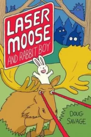 Image of Laser moose and rabbit boy by Doug Savage