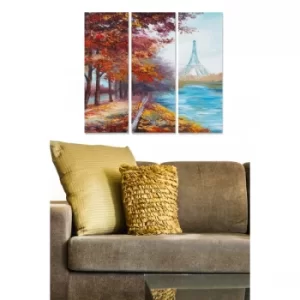 Image of MDF318562262 Multicolor Decorative MDF Painting (3 Pieces)