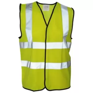 Image of Absolute Apparel Mens Hi Vis Waistcoat (L) (Saturn Yellow) - Saturn Yellow