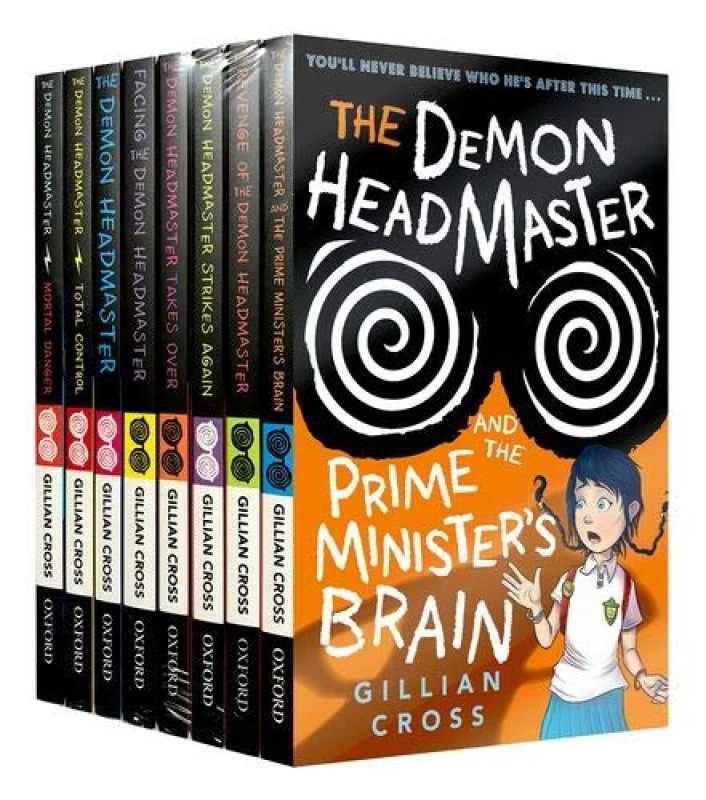 Image of Demon Headmaster Series 8 Book Collection Gillian Cross Prime Minister's Brain Included Edition Gillian Cross Books