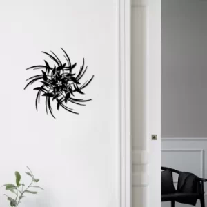 Image of Yapraklar Black Decorative Metal Wall Accessory