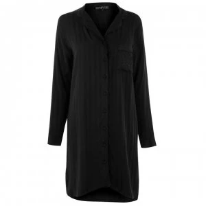 Image of Biba Embroidered Patch Nightdress - Black