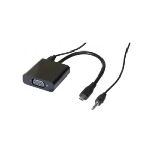 Image of Micro HDMI to VGA Converter with Audio