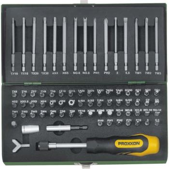 Image of Proxxon Industrial 23107 Super Safety And Specialty Bit Set - 75 Piece