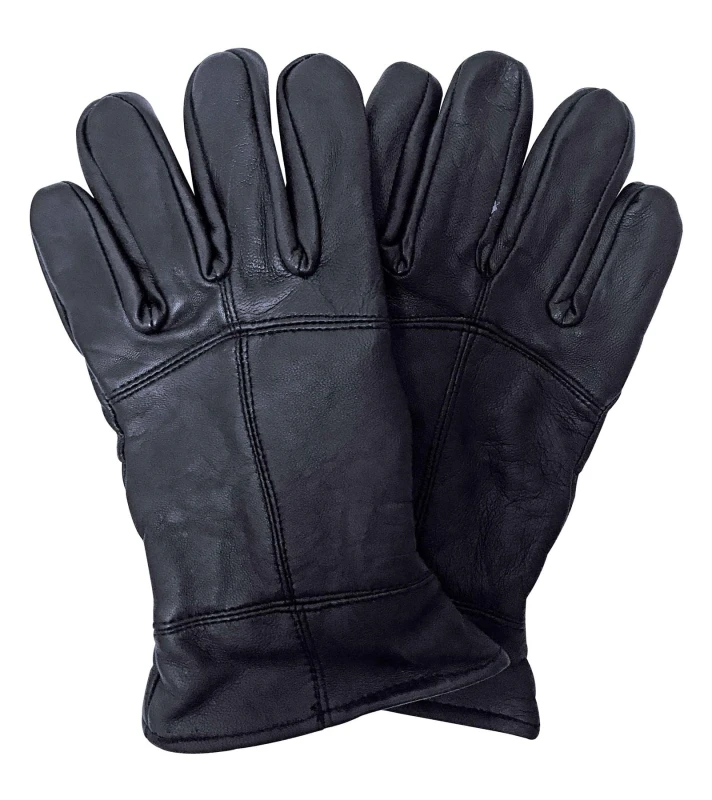 Image of Thinsulate Men 3M Thinsulate 40 Gram Thermal Insulated Winter Leather Gloves in Black Size: Large/X-Large Black L/XL Male 7435436257231