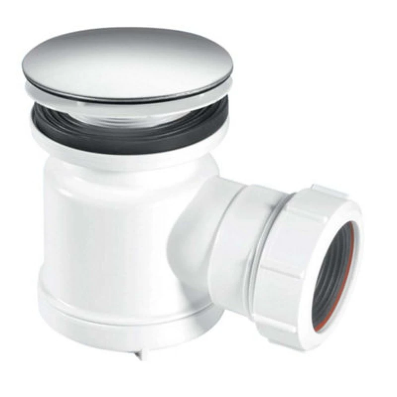 Image of McAlpine STW7-M 19mm Water Seal Shower Trap with Universal Outlet White