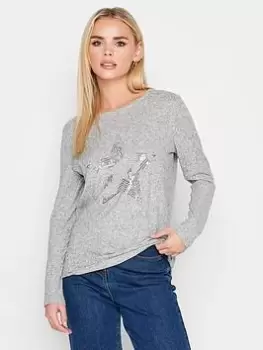 Image of PixieGirl Sequin Star Jumper, Grey, Size 14, Women