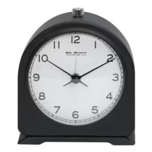 Image of WILLIAM WIDDOP Matt Black Metal Beep Alarm Clock