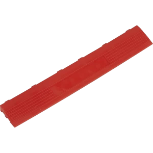 Image of Sealey Anti Slip Polypropylene Female Edging Tile Red 400mm 60mm Pack of 6