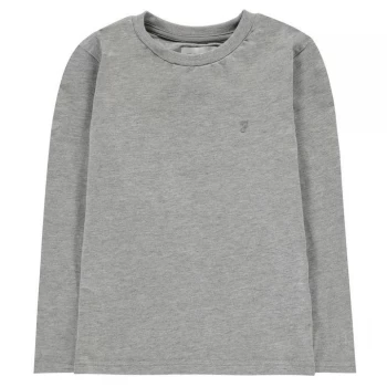 Image of Farah Denny Long Sleeve T-Shirt - Vintage Grey