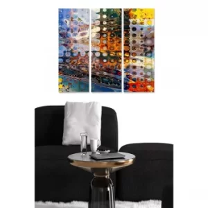 Image of MDF75628300 Multicolor Decorative MDF Painting (3 Pieces)