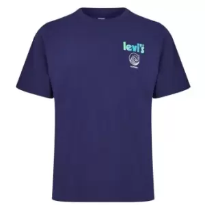Image of Levis Short Sleeve Relax T-Shirt Mens - Blue