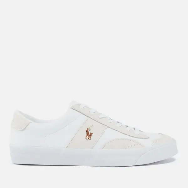 Image of Polo Ralph Lauren Mens Sayer Canvas and Suede Trainers - UK 9