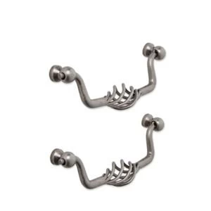 Image of BQ Pewter effect Drop Furniture handle Pack of 2