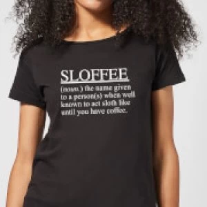 Image of Sloffee Womens T-Shirt - Black - 5XL