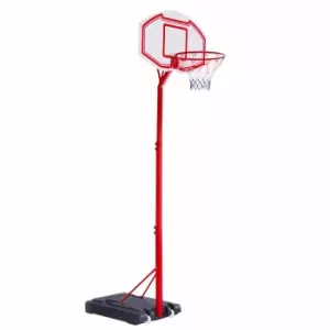 Image of Homcom Adjustable Basketball Stand Backboard With Wheels For Kids