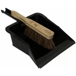 Image of Charles Bentley - Charnwood Dustpan & Bassine Hand Brush Set Garden Maintenance