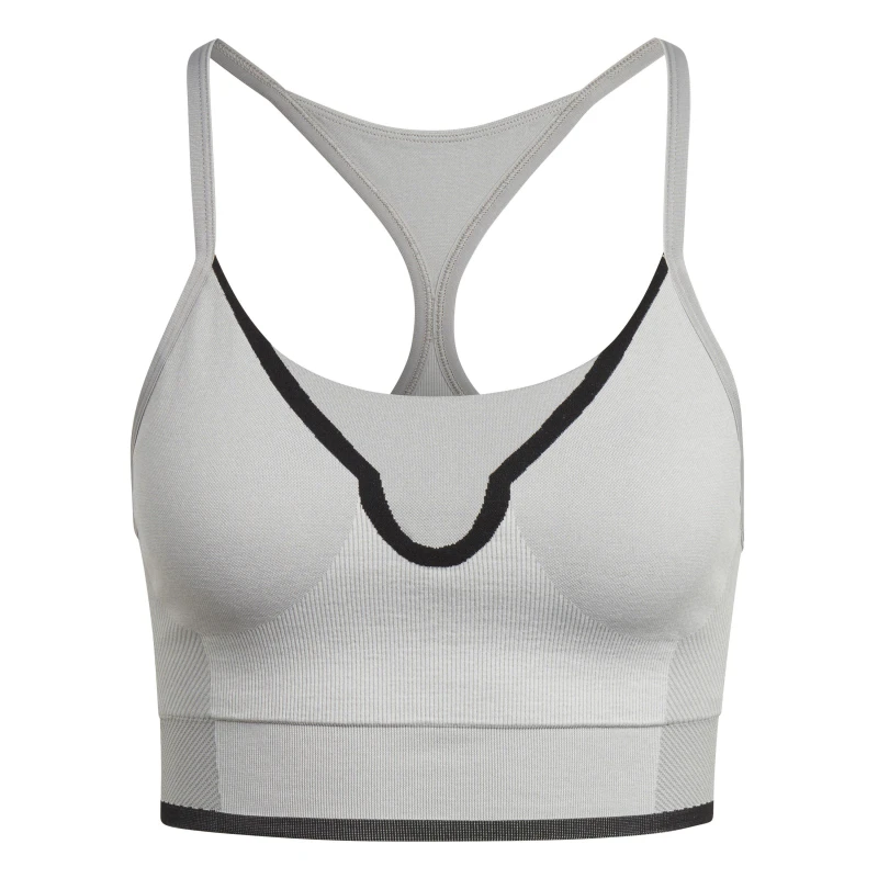 Image of adidas Non Wired Medium Impact Sports Bra Grey female 8 (XS)