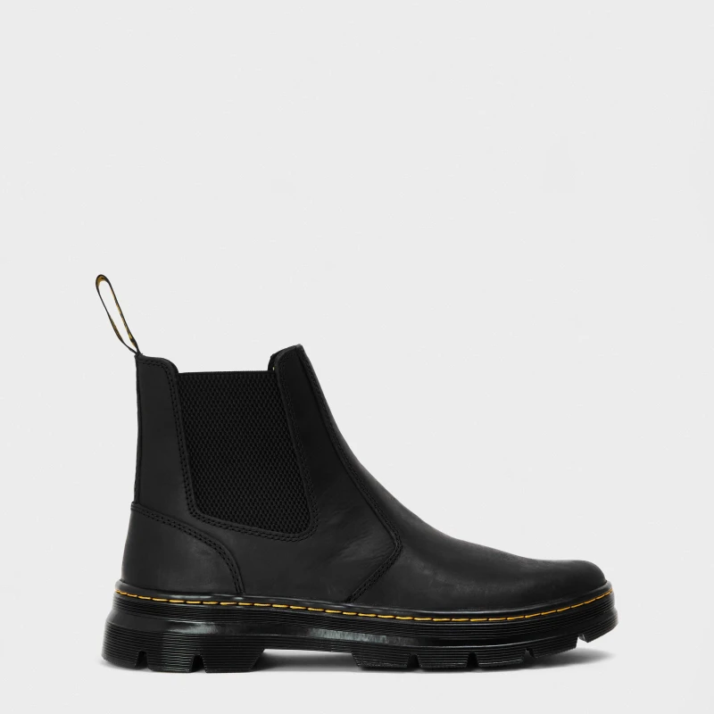 Image of Dr. Martens Embury Wyoming Leather Unisex Chelsea Boots - Black - Size:UK 7