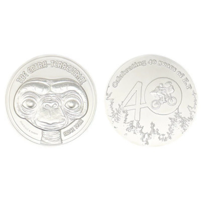 Image of E.T. Limited Edition 40th Anniversary Medallion Metallic Silver unisex