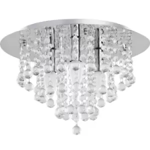 Image of Crystel Ceiling Light K9 Crystal, 35cm, 3x E27