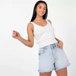 Image of SoulCal Knit Crop Top Womens - White