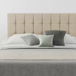 Image of Sinatra Upholstered Headboard, Kimiyo Linen, Beige - Headboard 60cm Size Double (135x200)