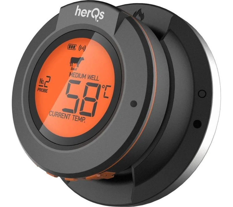 Image of HERQS Dome Digital Meat Thermometer - Black 9508451912596
