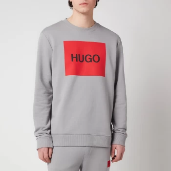 Image of HUGO Mens Duragol Long Sleeve T-Shirt - Silver - M