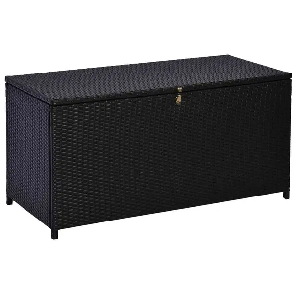 Image of Outsunny Large Rattan Outdoor Storage Box 865-003