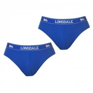 Image of Lonsdale 2Pk Brief Mens - Blue