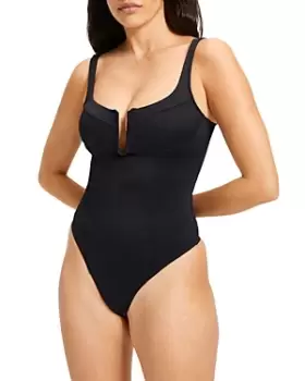 Image of Good American Scuba Corset Bodysuit