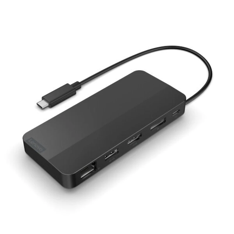 Image of Lenovo 40B90100EU laptop dock/port replicator Wired USB 3.2 Gen 1 (3.1 Gen 1) Type-C Black 40B90100EU
