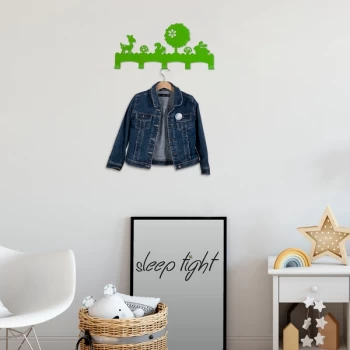Image of Hansel - Green Green Metal Wall Hook