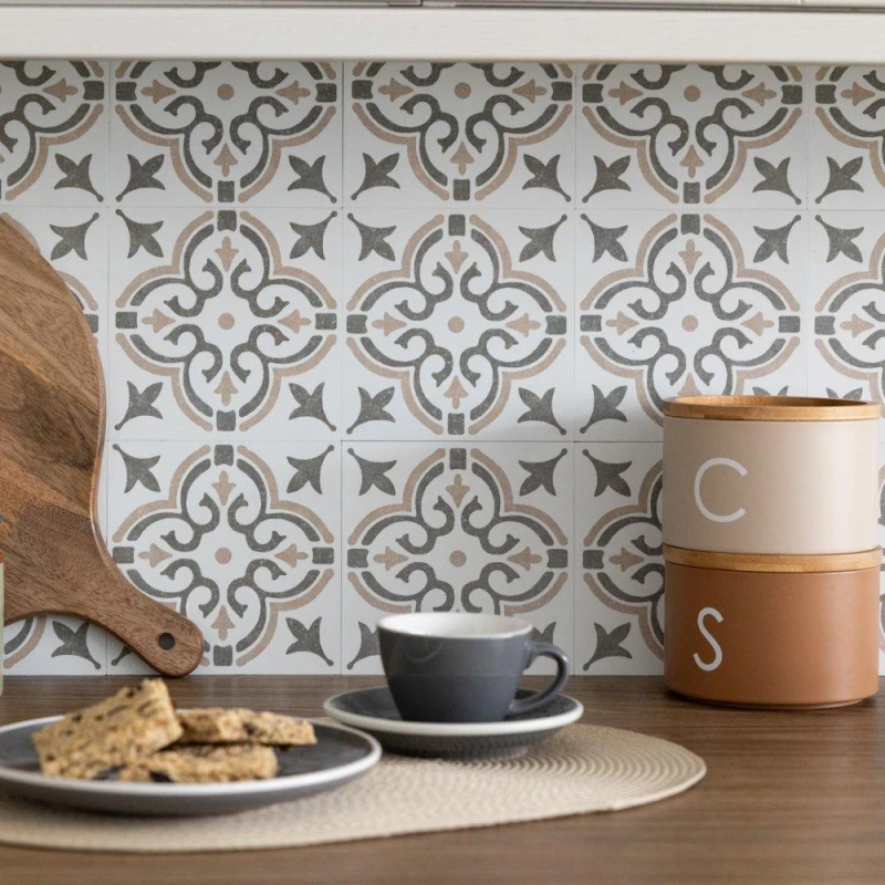 Image of D C Fix Self Adhesive Vinyl Wall Tiles Jamila Natural Natural unisex 0.42 SQM