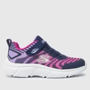 Image of SKECHERS Purple Go Run 650 Fierce Flash Girls Junior Trainers