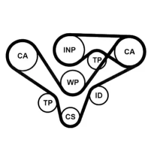 Image of CONTITECH Water Pump + Timing Belt Kit CT1139WP6 VW,AUDI,SKODA,TOURAN (1T1, 1T2),Passat Variant (3C5),GOLF VI (5K1),Polo Schragheck (6R1, 6C1)