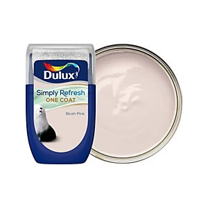 Image of Dulux Simply Refresh One Coat Blush Pink Matt Emulsion Paint 30ml
