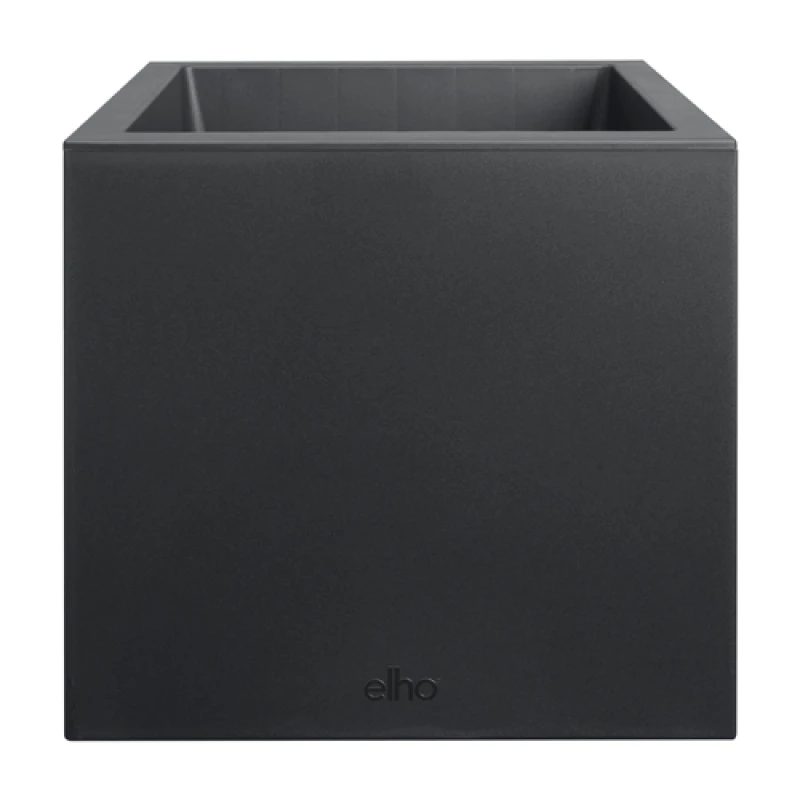 Image of Elho Vivo Next 30cm Square Plastic Indoor & Outdoor Planter - Living Black