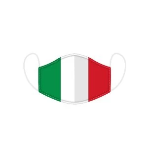 Image of Italian Flag Reusable Face Covering - Large