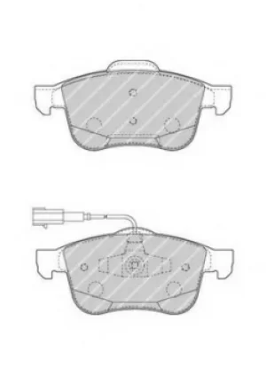 Image of Ferodo FDB4338 Brake Pad Set Front Axle Premier Car