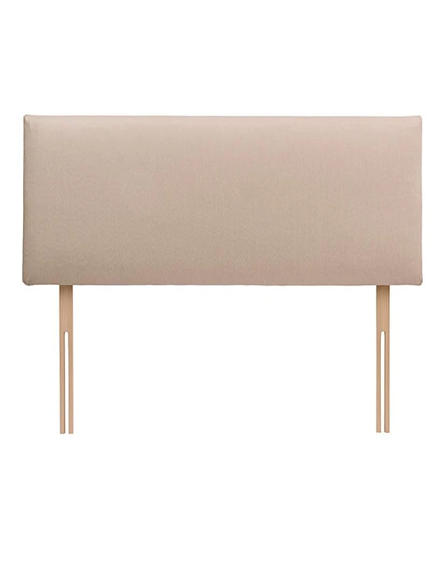 Image of Silentnight Silentnight Livorno Headboard- Fabric Sandstone - Silentnight - Size: DOUBLE Sandstone DOUBLE TD34102