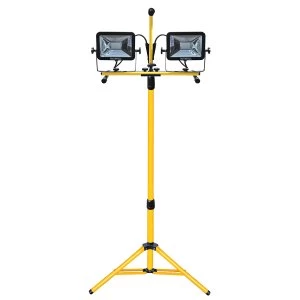 Image of Faithfull 40W 110V Sitelight Twin Tripod Lum 3600