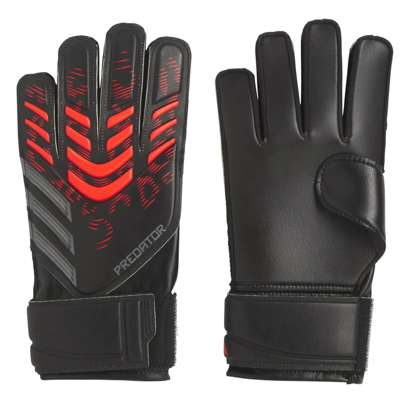 Image of Adidas Kids training goalkeeper gloves adidas Predator Noir Unisex Taille 3 JM6826